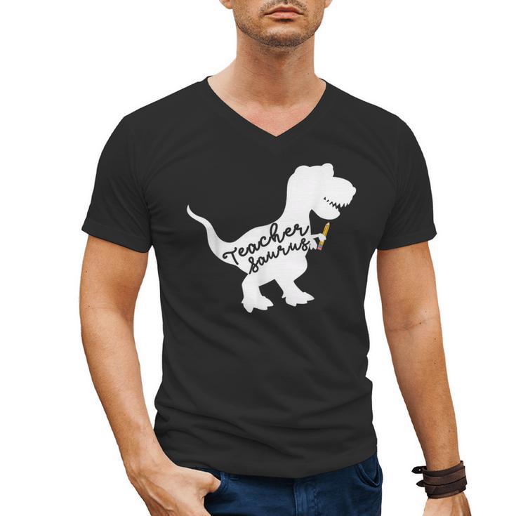 Teacher Saurus T Shirt For Men And Women Men's V-Neck T-Shirt