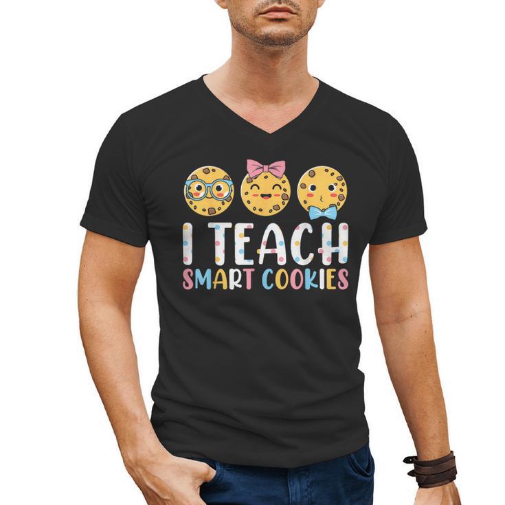 Teacher I Teach Smart Cookies For Men Women Kids Men's V-Neck T-Shirt