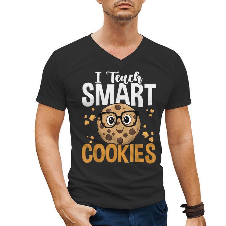 Teacher I Teach Smart Cookies Nerd Men's V-Neck T-Shirt