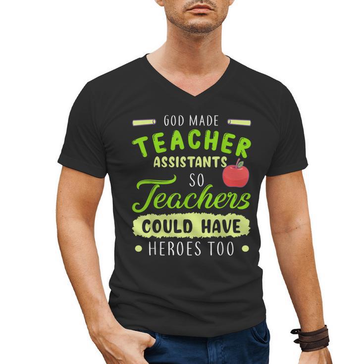 Teacher Teaching Assistant Aide Hero Men's V-Neck T-Shirt