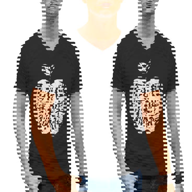 Teacher Of Tiny Humans Preschool Kindergarten Teacher Men&#x27;s V-Neck T-Shirt