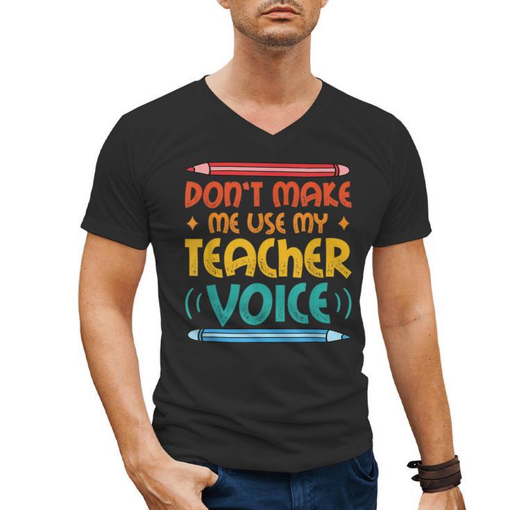 Teacher Voice Teacherlife Primary School Teacher Men's V-Neck T-Shirt