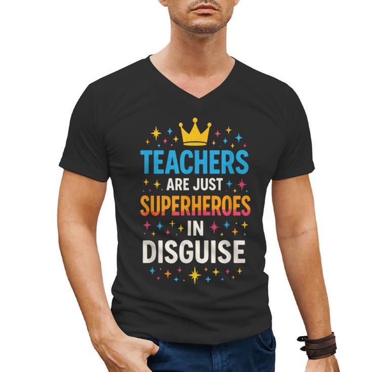Teachers Are JUST Superheroes Fun School Men's V-Neck T-Shirt, trending gift Teachers Are JUST Superheroes Fun School Men's V-Neck T-Shirt, trending gift