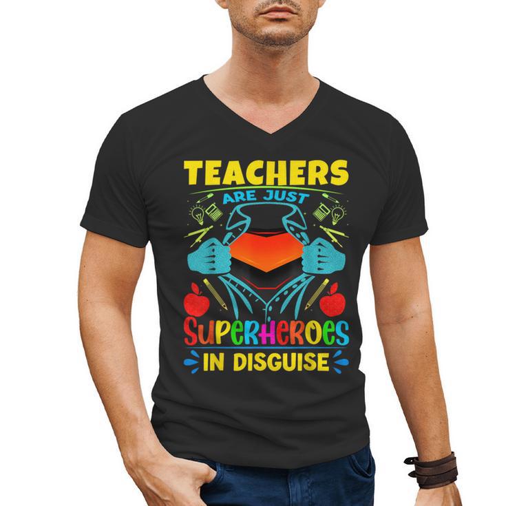 Teachers Are Superheroes – Fun Appreciation Men's V-Neck T-Shirt, trending gift Teachers Are Superheroes – Fun Appreciation Men's V-Neck T-Shirt, trending gift