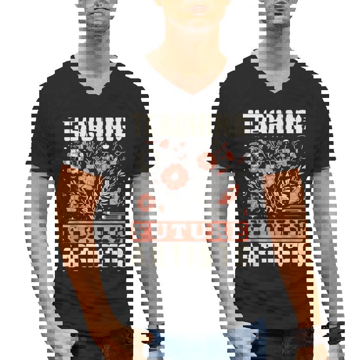 Teaching Future Artists For Art Teachers And Lovers For Men Women Girls Kids Men&#x27;s V-Neck T-Shirt