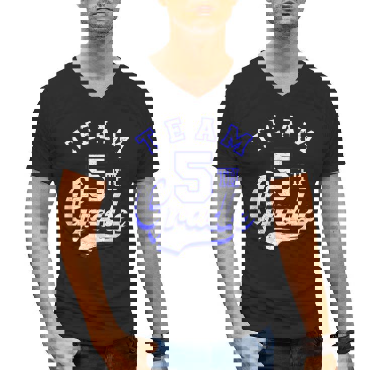 Team 5th Grade Fifth For Teacher Or Students Men&#x27;s V-Neck T-Shirt