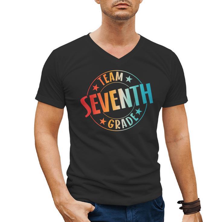 Team Seventh Grade Teacher Student Back To School 7th Grade Men's V-Neck T-Shirt