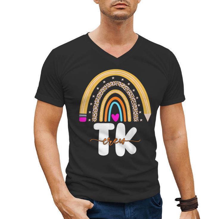 Team TK Transitional Kindergaten TK Crew Squad Teacher Kids Men's V-Neck T-Shirt