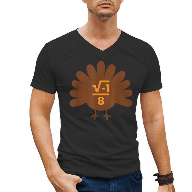 Thanksgiving Math Teacher Math Symbol Men Women Girls Kids Men's V-Neck T-Shirt
