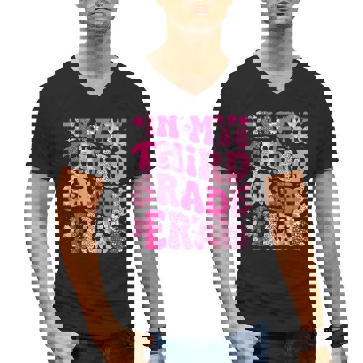 In My Third Grade Era Teachers Women Back To School Girls Men&#x27;s V-Neck T-Shirt