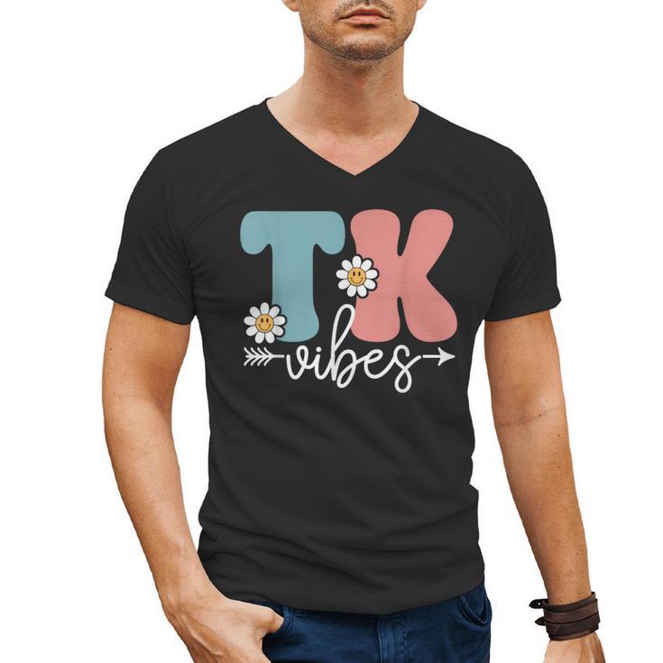TK Vibes Back To School Teachers Students TK Team Men's V-Neck T-Shirt