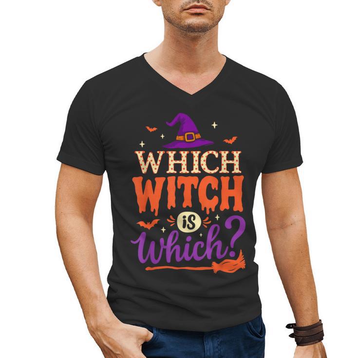 Which Witch Is Which Halloween For Women Men English Teacher Men's V-Neck T-Shirt