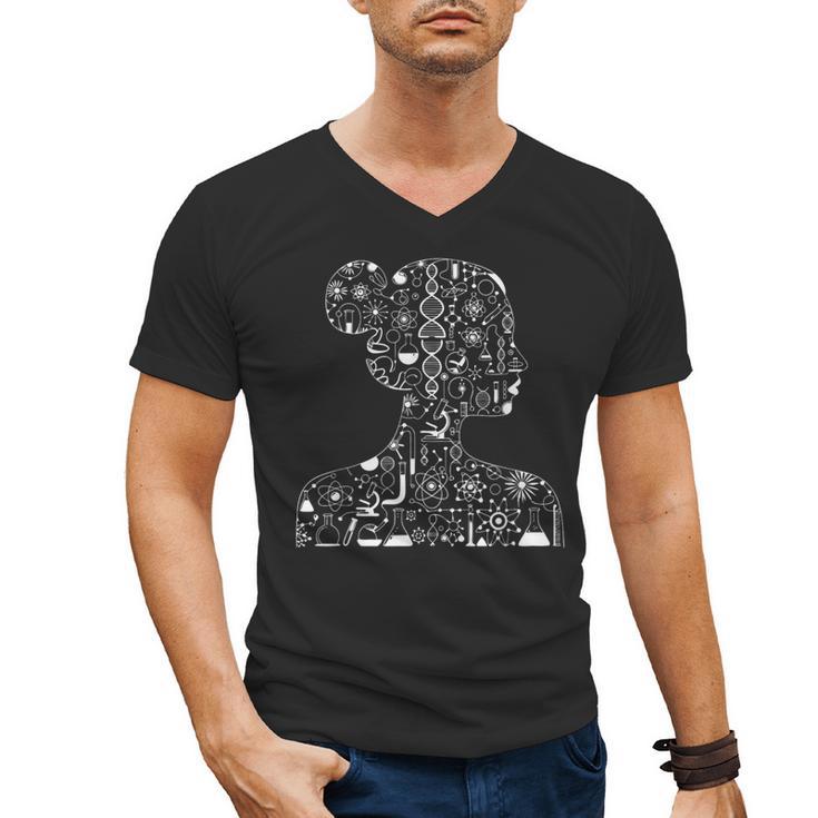 Women In Science Scientific Teacher Appreciation Chemistry Men's V-Neck T-Shirt