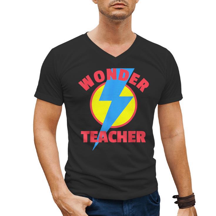 Wonder Teacher Teacher Halloween Tshirt Men's V-Neck T-Shirt