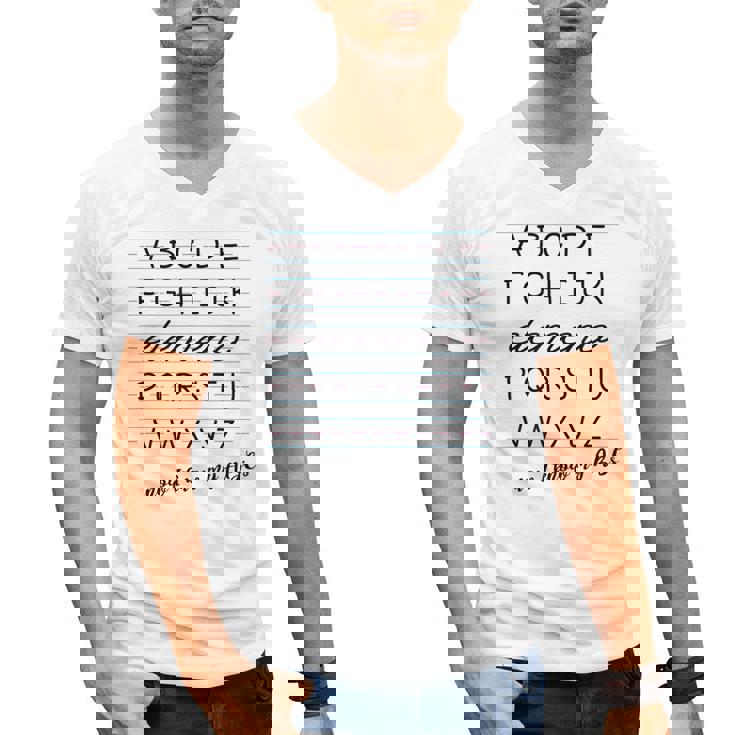 ABC Elemeno Shirt Alphabet Kindergarten Preschool Teacher Men&#x27;s V-Neck T-Shirt