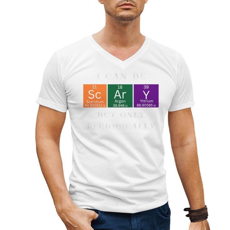 Chemisty Science Teacher Periodic Table Halloween Men's V-Neck T-Shirt