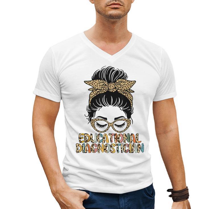 Cute Educational Diagnostician Teacher Appreciation Week Men Women Men's V-Neck T-Shirt