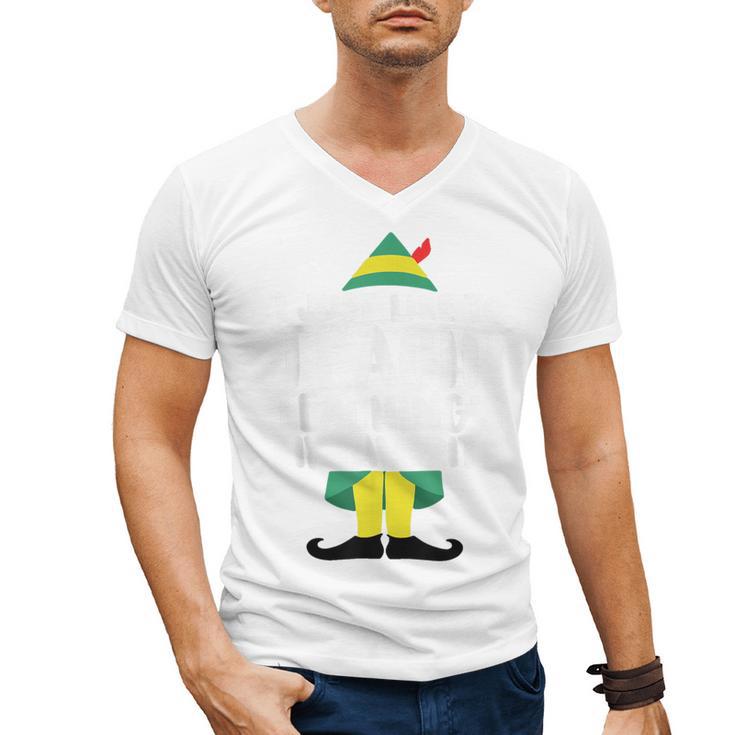 Duble2t I Just Like To Teach Teachings My Favorite Elf Teacher -Adults & -Kids Red Short Sleeve Men's V-Neck T-Shirt