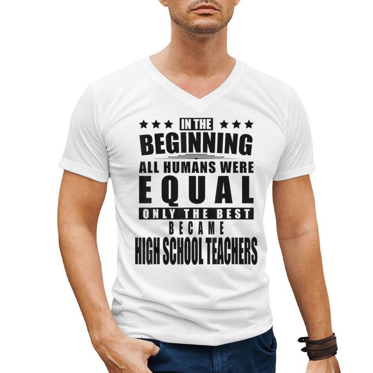 High School Teacher Personalized Men's V-Neck T-Shirt