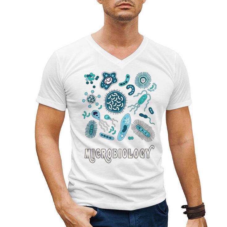 Microbiology Teacher Science Instructor Tee Shirt For Men Women Men's V-Neck T-Shirt