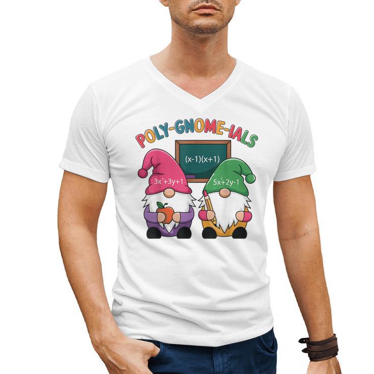 Poly-Gnome-Ials Algebra Teacher Calcul Teacher Men's V-Neck T-Shirt