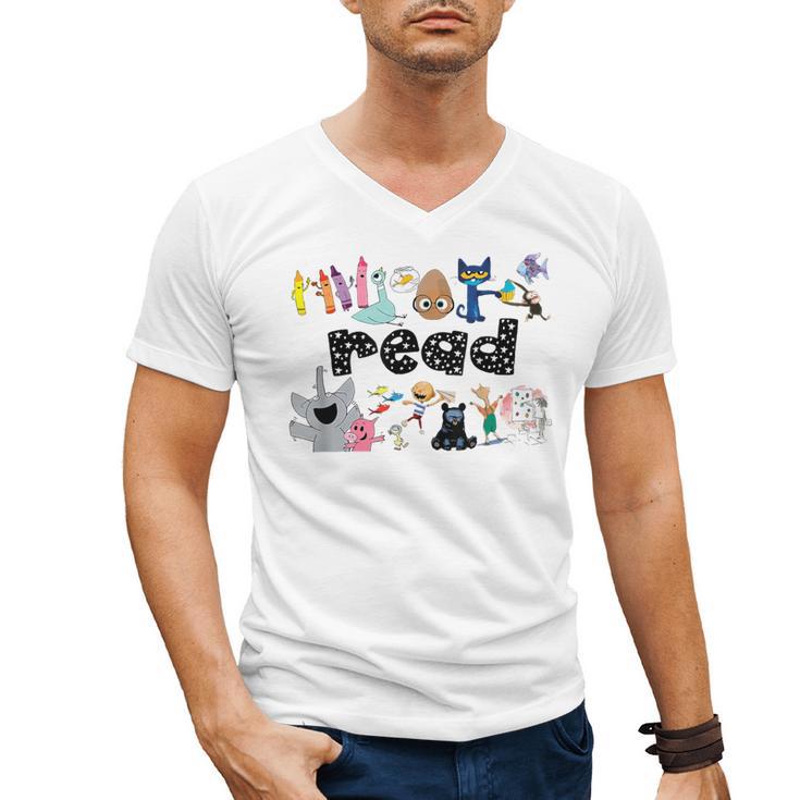 Read Children's Books Teacher Men's V-Neck T-Shirt