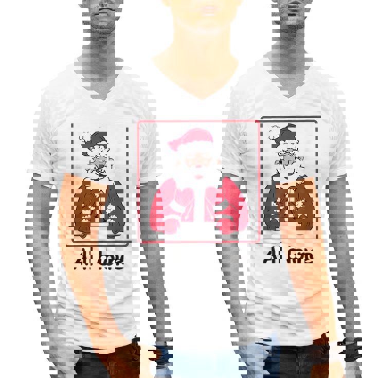 Retro All Done Christmas Special Ed Teacher Team Santa Women Men&#x27;s V-Neck T-Shirt