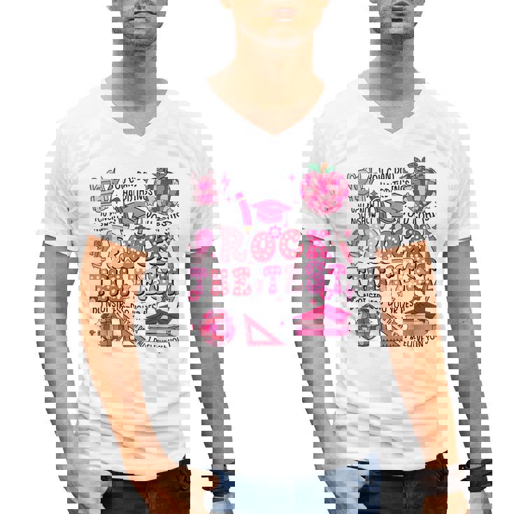 Rock The Test Testing Day Don&#x27;t Stress Do Your Best Teacher For Men Women Girls Kids Men&#x27;s V-Neck T-Shirt, trending gift