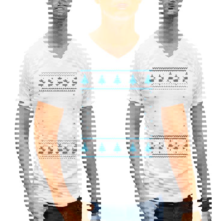 Santas Favorite Band Teacher Christmas Men&#x27;s V-Neck T-Shirt