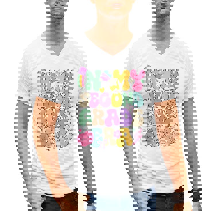 In My Second Grade Era Teachers Women Back To School Girls Men&#x27;s V-Neck T-Shirt