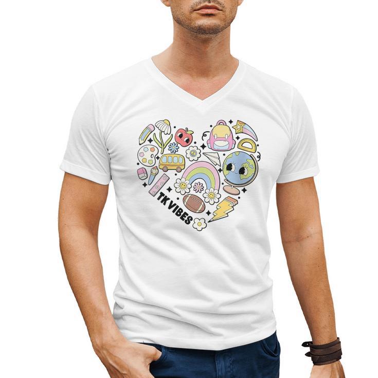 TK Vibes Back To School TK Kid Girl TK Team TK Teacher Women Men's V-Neck T-Shirt