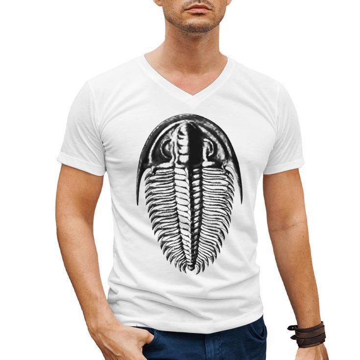 Trilobite Fossil Geology Teacher Student Geologist Men's V-Neck T-Shirt