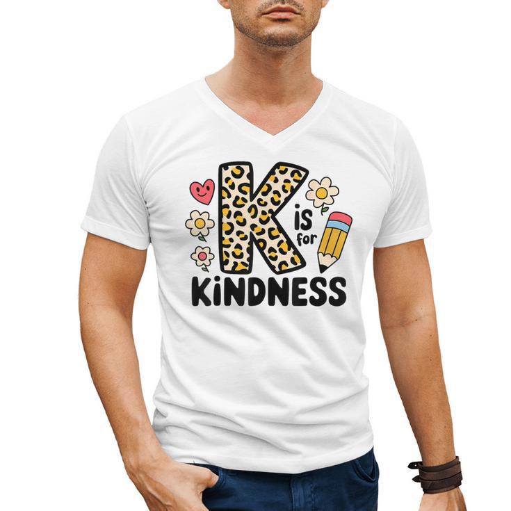 Unity Day Design Kindness Orange Teacher Kids Be Kind Men's V-Neck T-Shirt