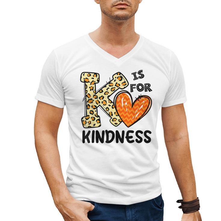 Unity Day K Is For Kindness Anti Bullying Orange Teacher Men Women Kids Men's V-Neck T-Shirt