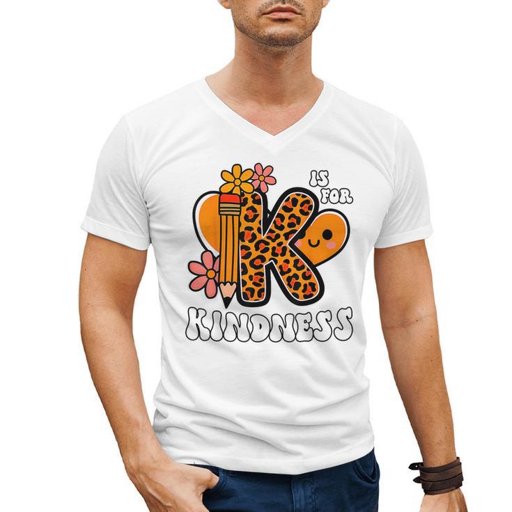 Unity Day Shirt Kindness Orange Teacher Kids Be Kind Men's V-Neck T-Shirt