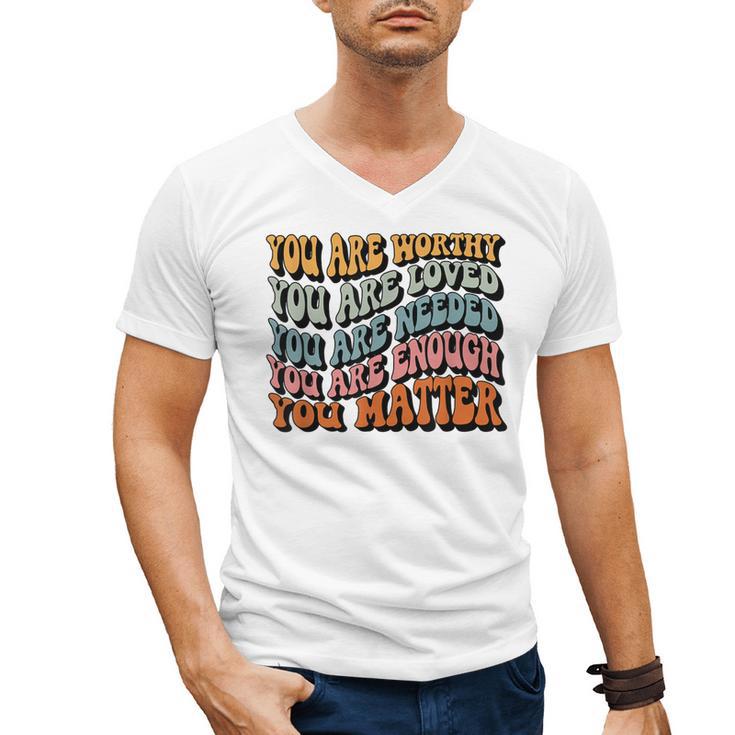 Unity Day Tee Orange Women Teacher You Matter Orange Be Kind Men's V-Neck T-Shirt