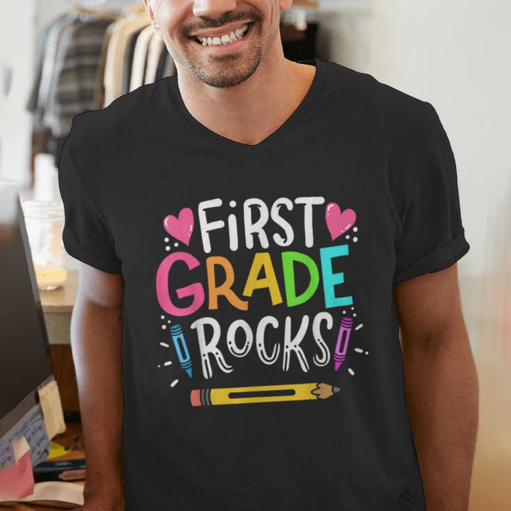 1st Grade Teacher Men's V-Neck T-Shirt, funny gift 1st Grade Teacher Men's V-Neck T-Shirt, funny gift
