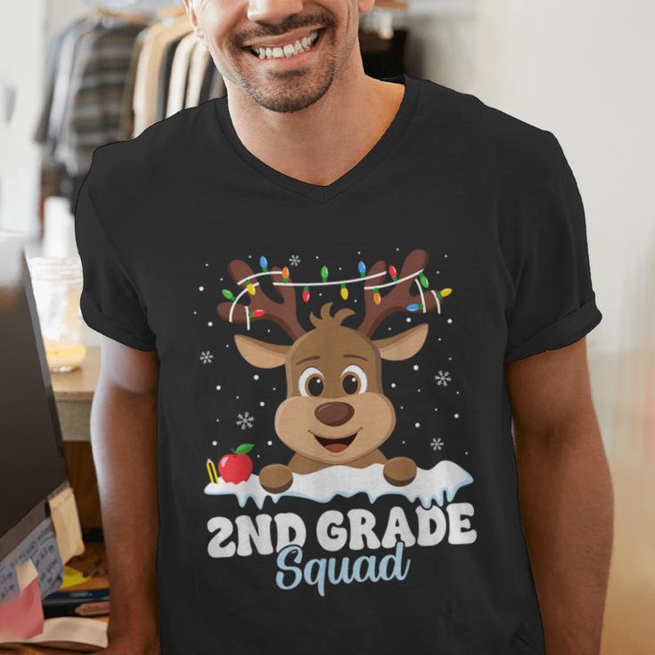 2nd Grade Teacher Christmas Second Grade Squad Reindeer Xmas For Men Women Kids Men's V-Neck T-Shirt, 2nd Grade Teacher Shirts, funny gift 2nd Grade Teacher Christmas Second Grade Squad Reindeer Xmas For Men Women Kids Men's V-Neck T-Shirt, 2nd Grade Teacher Shirts, funny gift