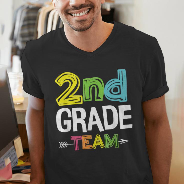 2nd Grade Team T-Shirt 2nd Grade Squad Teacher Men's V-Neck T-Shirt, 2nd Grade Teacher Shirts, funny gift