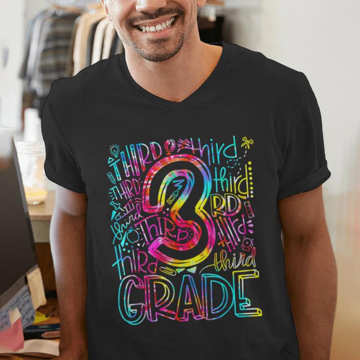 3rd Grade Typography Team Third Grade Teacher Back To School Men's V-Neck T-Shirt, funny gift 3rd Grade Typography Team Third Grade Teacher Back To School Men's V-Neck T-Shirt, funny gift