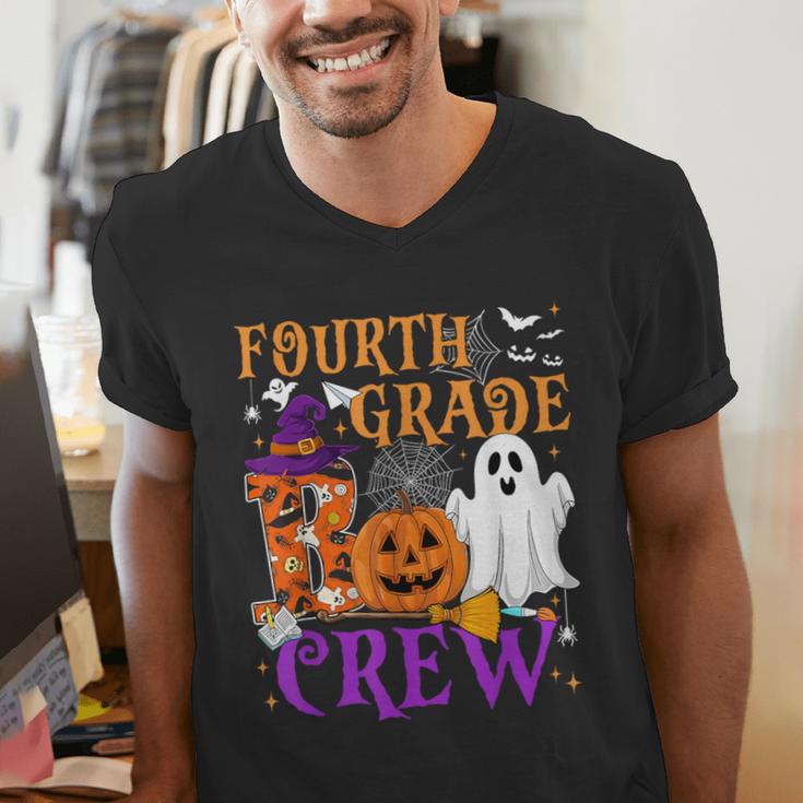 4th Grade Boo Crew Teacher Student Halloween Costume Men's V-Neck T-Shirt, 4th Grade Teacher Shirts, funny gift