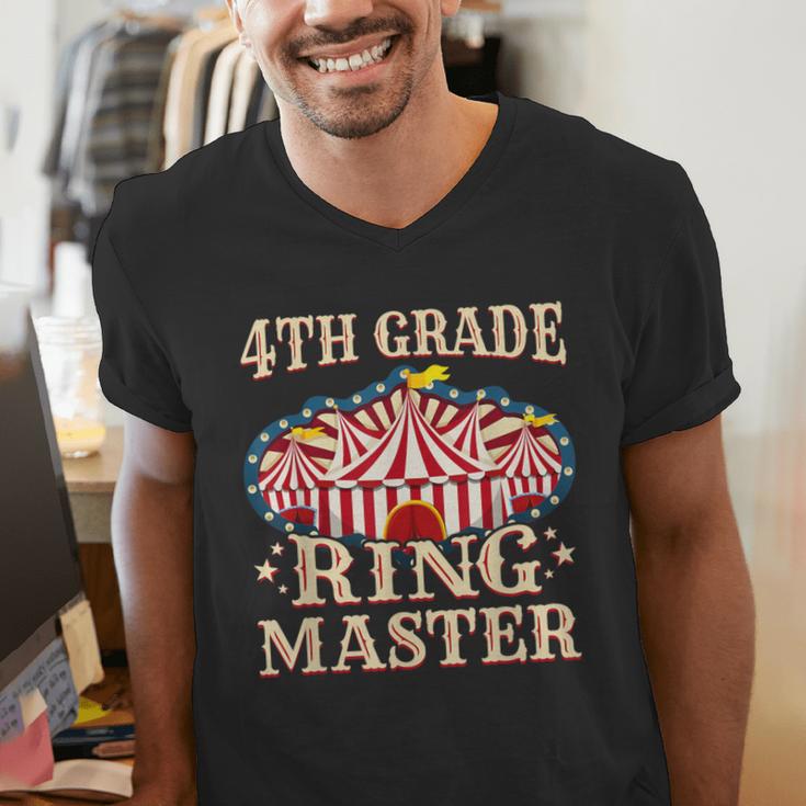 4th Grade Ringmaster Shirt 4th Grade Teacher Shirts Teacher Men Women Kids Men's V-Neck T-Shirt, 4th Grade Teacher Shirts, funny gift