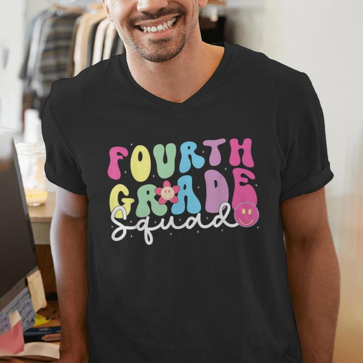 4th Grade Squad Fourth Teacher Student Team Back To School Men's V-Neck T-Shirt, 4th Grade Teacher Shirts, funny gift 4th Grade Squad Fourth Teacher Student Team Back To School Men's V-Neck T-Shirt, 4th Grade Teacher Shirts, funny gift