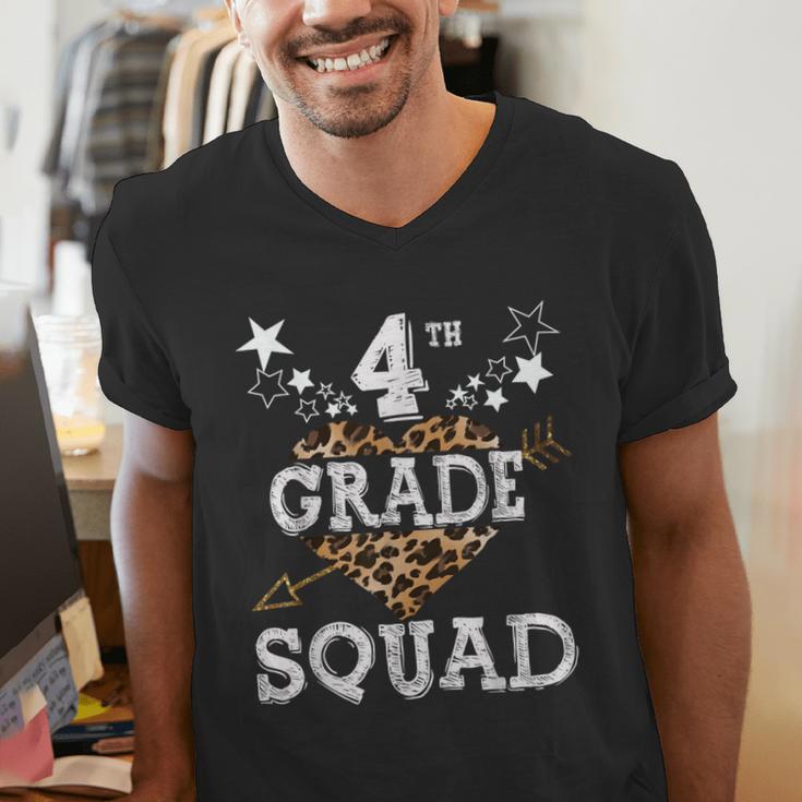 4th Grade Squad Star Team Leopard Teacher Crew Student Men Women Girls Kids Men's V-Neck T-Shirt, 4th Grade Teacher Shirts, funny gift 4th Grade Squad Star Team Leopard Teacher Crew Student Men Women Girls Kids Men's V-Neck T-Shirt, 4th Grade Teacher Shirts, funny gift