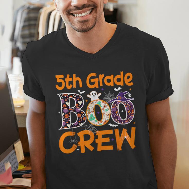 5th Grade Boo Crew Teacher Fifth Grade Halloween Men's V-Neck T-Shirt, funny gift 5th Grade Boo Crew Teacher Fifth Grade Halloween Men's V-Neck T-Shirt, funny gift