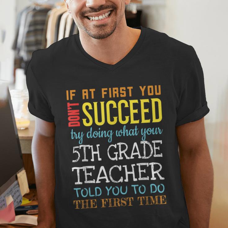 5th Grade Teacher Appreciation Men's V-Neck T-Shirt, funny gift