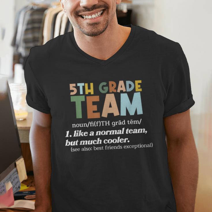5TH Grade Team Teacher Like A Normal Team Fifth Grade Men's V-Neck T-Shirt, funny gift 5TH Grade Team Teacher Like A Normal Team Fifth Grade Men's V-Neck T-Shirt, funny gift