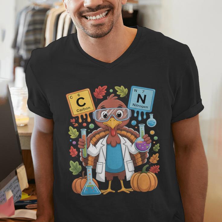 67 Chemistry Science Teacher Periodic Table Thanksgiving Men's V-Neck T-Shirt, Science Teacher Shirts, funny gift