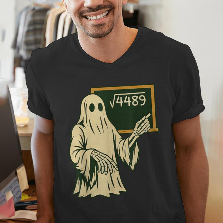 67 Meme Square Root 4489 Slang Math Teacher Skeleton Men's V-Neck T-Shirt, funny gift 67 Meme Square Root 4489 Slang Math Teacher Skeleton Men's V-Neck T-Shirt, funny gift