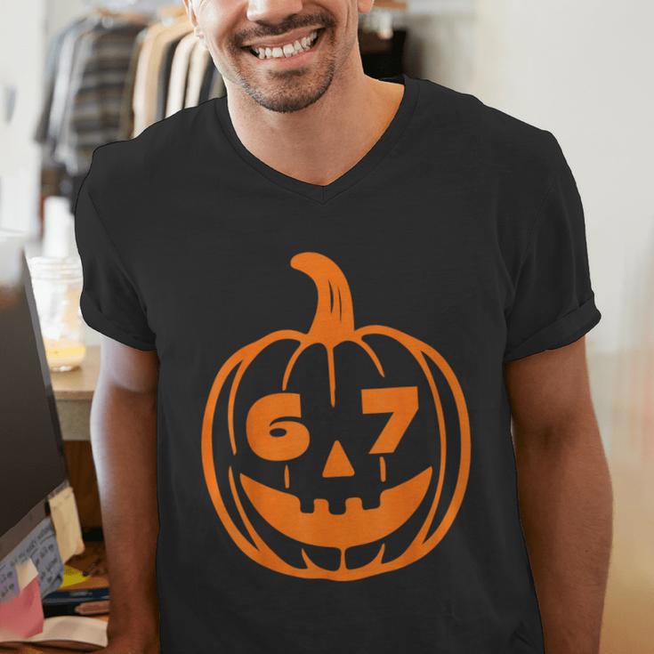 67 Six Seven Halloween Costume For Students Teachers Men's V-Neck T-Shirt, funny gift 67 Six Seven Halloween Costume For Students Teachers Men's V-Neck T-Shirt, funny gift